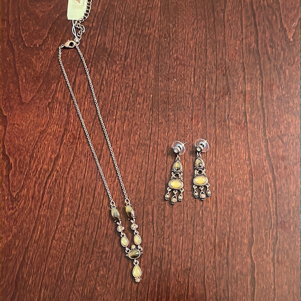 2028 Jewelry Necklace and Earrings Necklace is NWT Earrings are NWOT